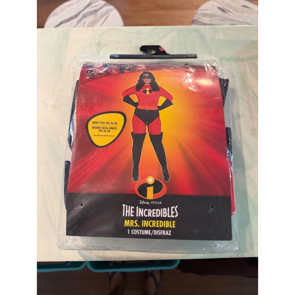 Disney Pixar The Incredibles Mrs Incredible Costume Plus Size 4XL 26-28 Jumpsuit